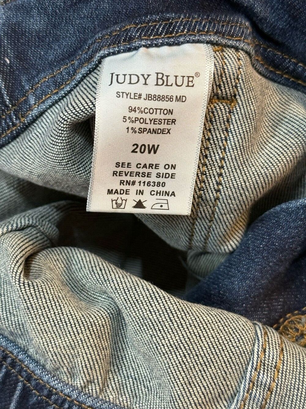 Judy Blue Women’s Plus 20W High Rise Drawstring Wide Leg JB88856 New - Picture 6 of 7